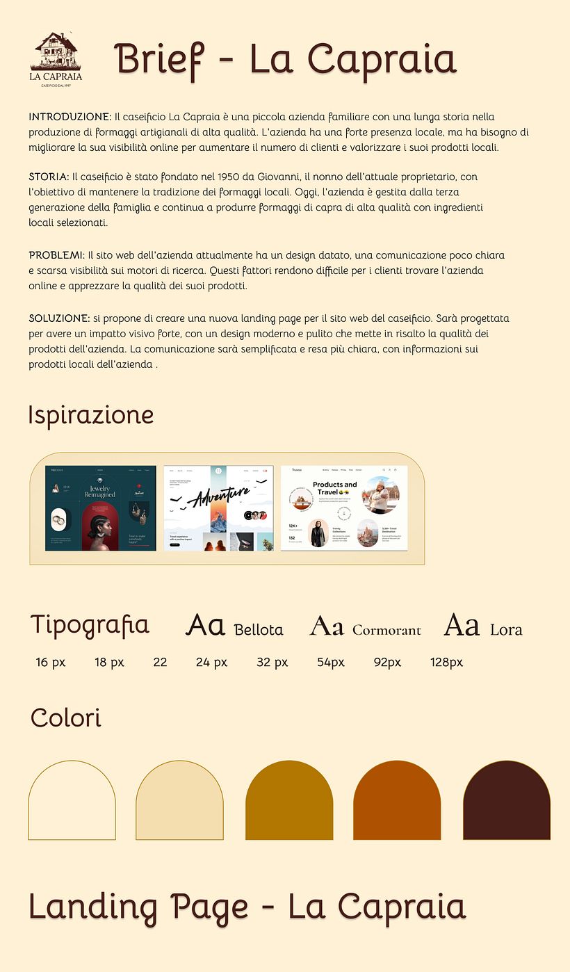 Il mio progetto del corso: UX e UI design per landing page narrative e originali 1