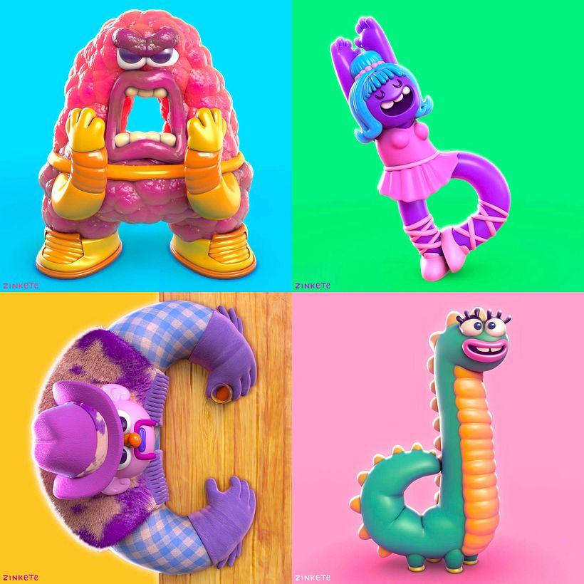 36 characters of type by Zinkete