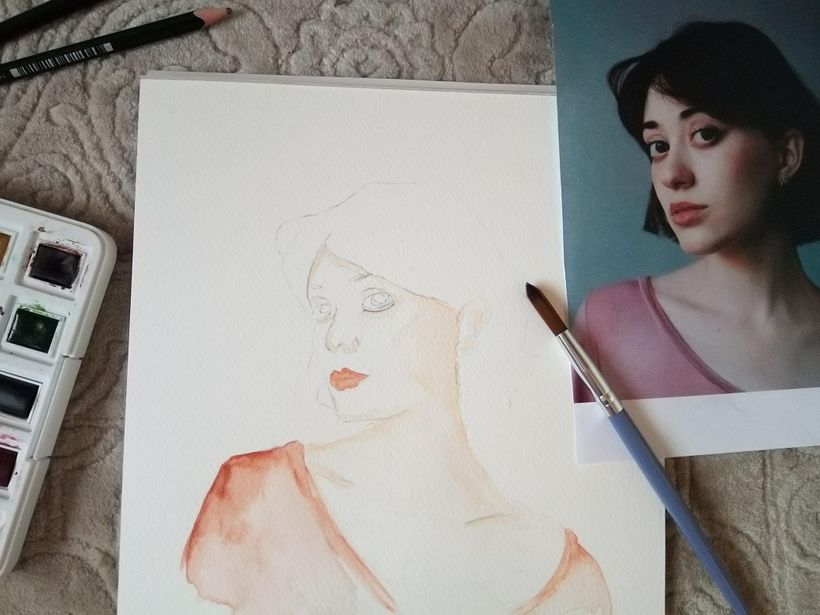 My project for course: Watercolor Portrait from a Photo 4