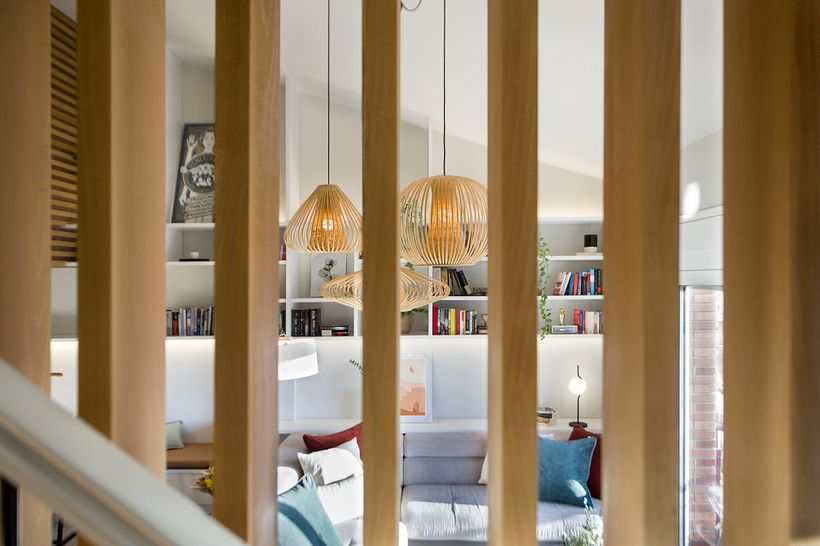 Salón desde la escalera