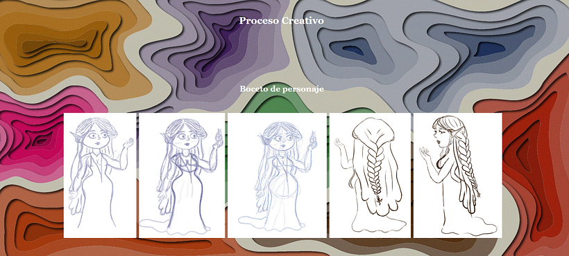 Proceso de creación  - Ilustrasi tradisional