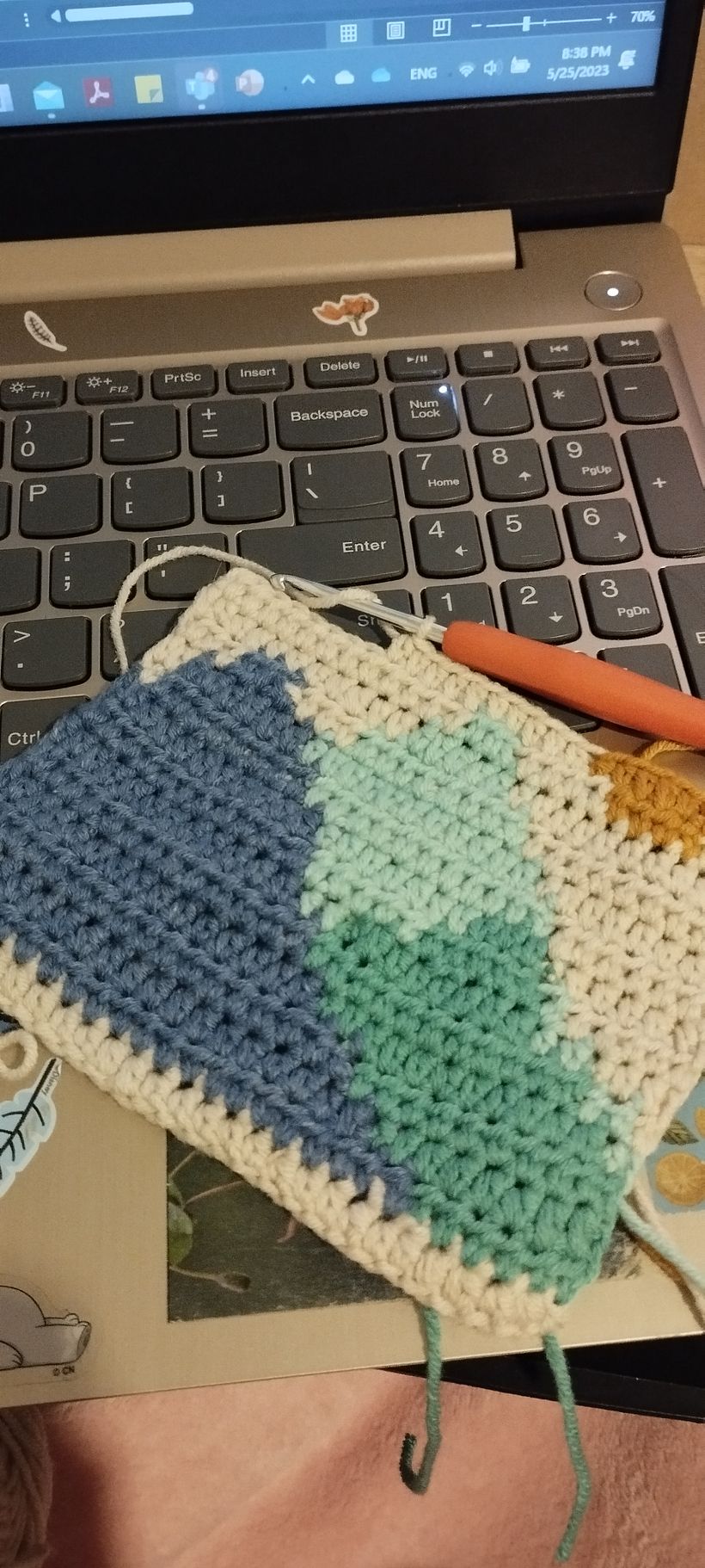 Mi proyecto del curso: Intarsia crochet: teje tus propios tapices - Design de moda