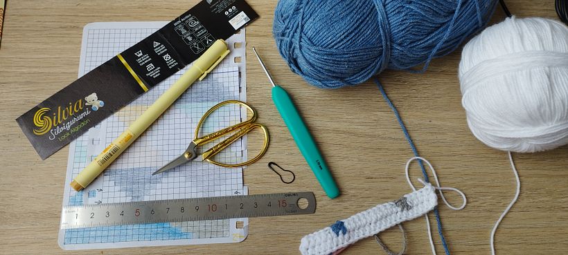 Mi proyecto del curso: Intarsia crochet: teje tus propios tapices - Design de moda