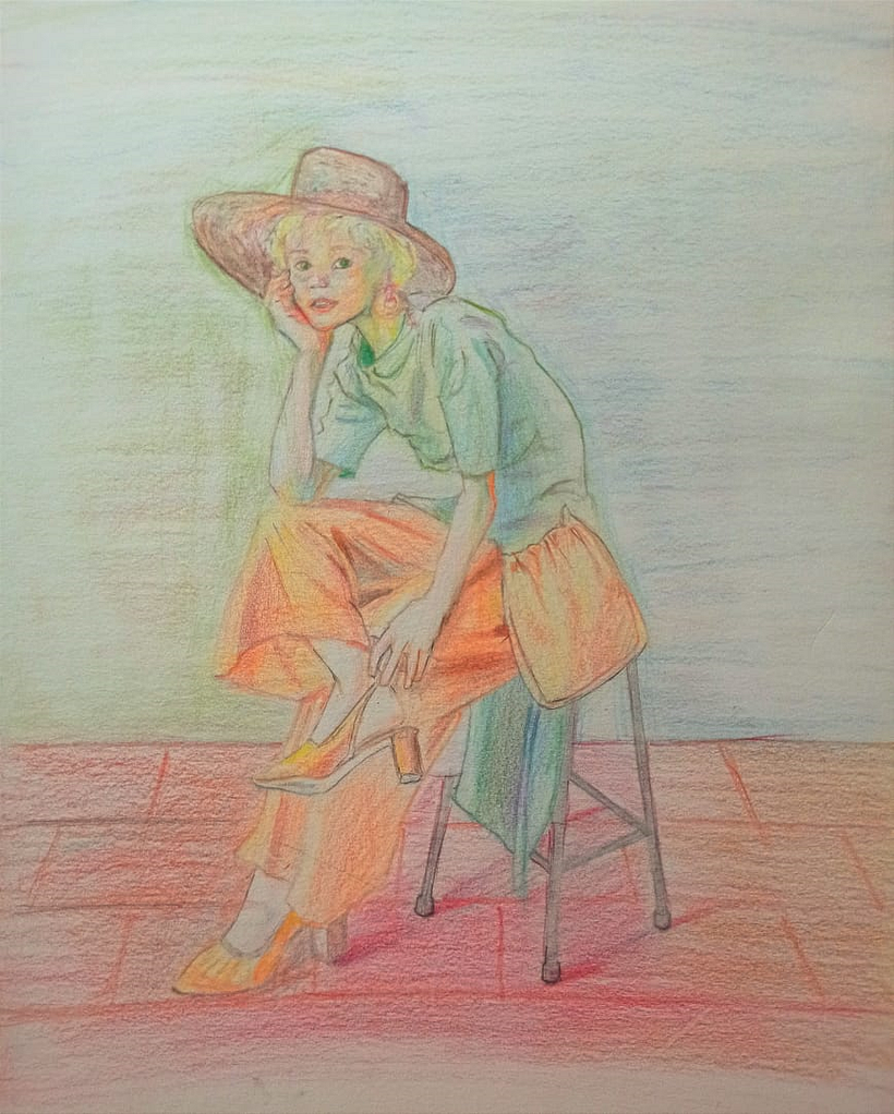 Mi proyecto del curso: Dibujo de retratos llamativos con lápices de colores 4