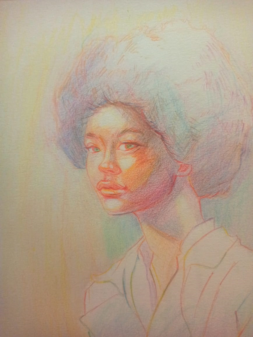 Mi proyecto del curso: Dibujo de retratos llamativos con lápices de colores 5