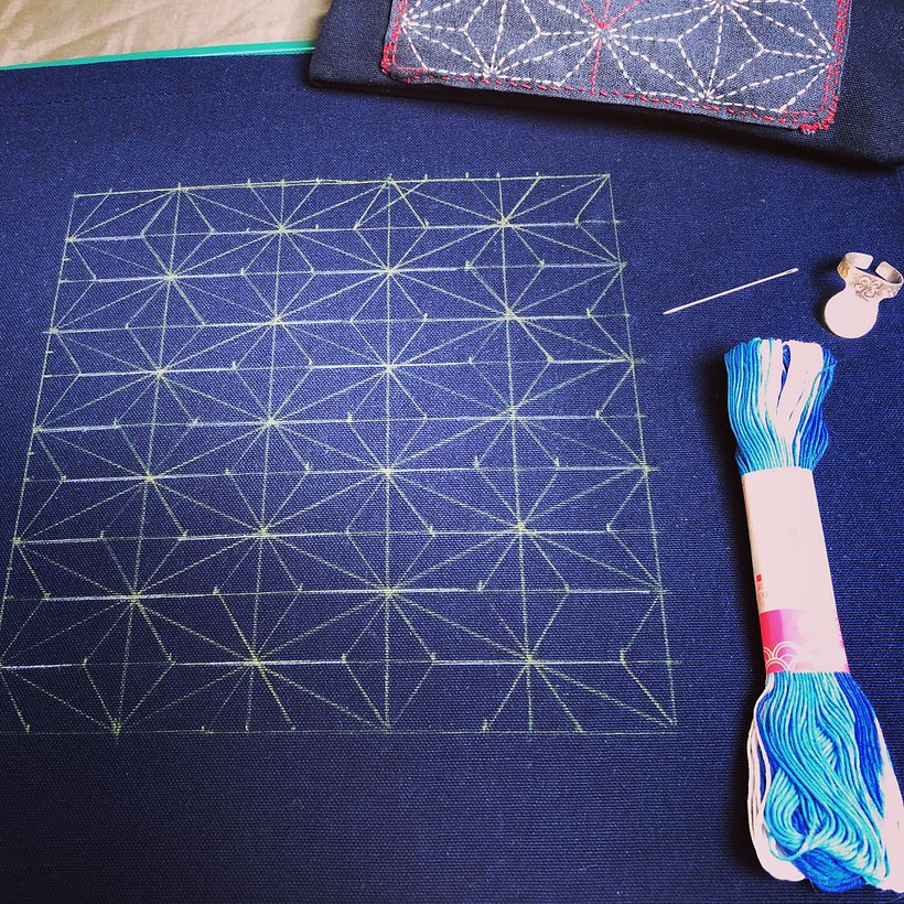 My project for course: Introduction to Japanese Sashiko Stitching 6
