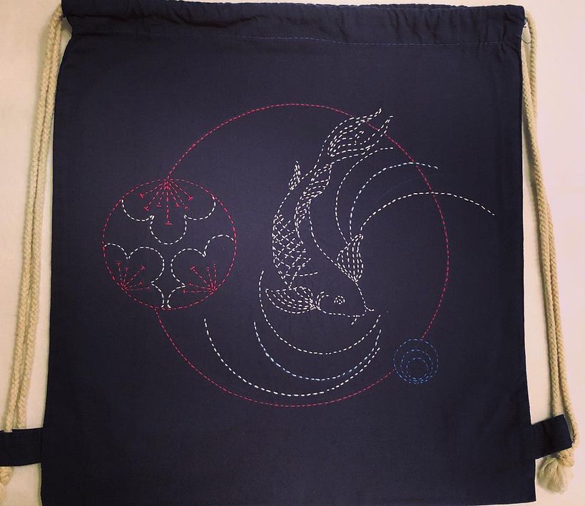 My project for course: Introduction to Japanese Sashiko Stitching 5