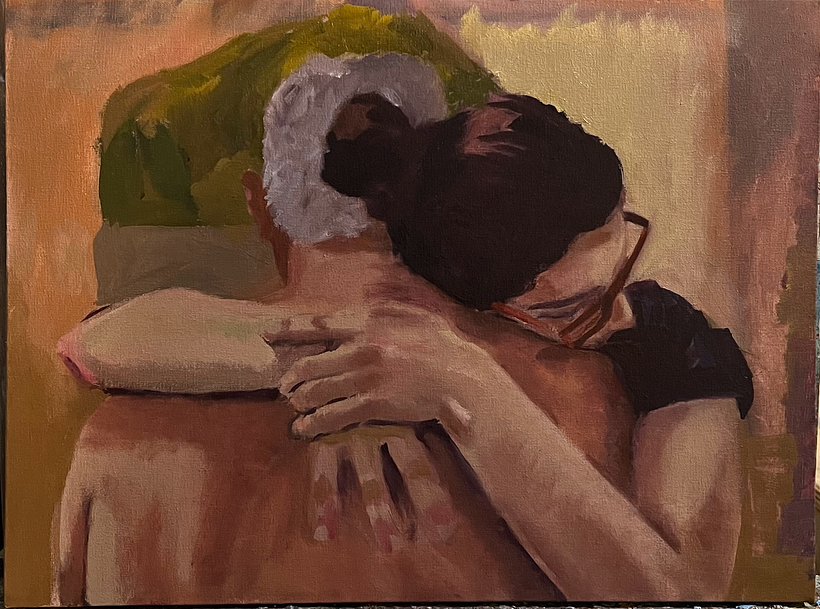 Óleo sobre tela, não finalizado, 30x40 cm