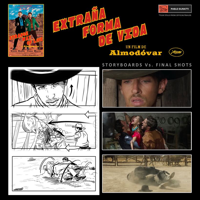 Extraña forma de vida / Strange way of life - Storyboards & Concept Art 4