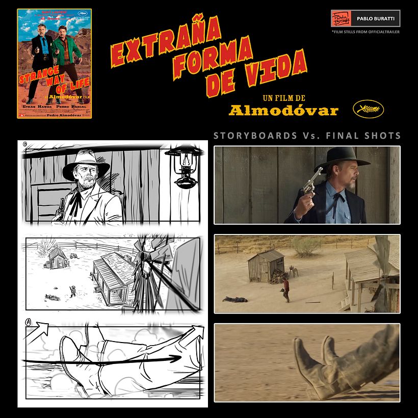 Extraña forma de vida / Strange way of life - Storyboards & Concept Art 5