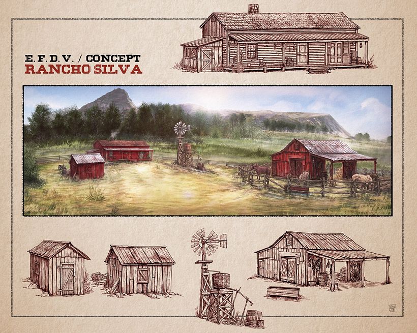 Extraña forma de vida / Strange way of life - Storyboards & Concept Art 8