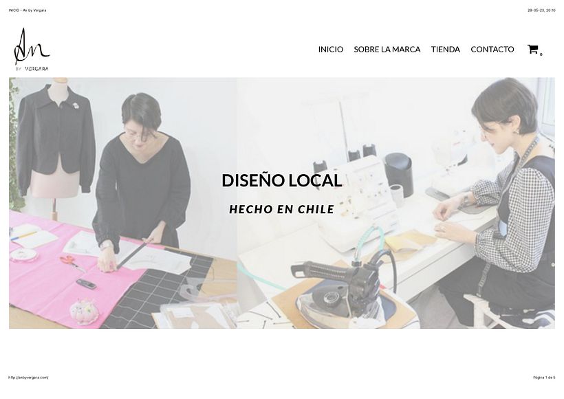 Pagina de inicio publicada