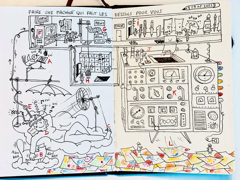 Machine à dessiner à ma place / Drawing machine for me