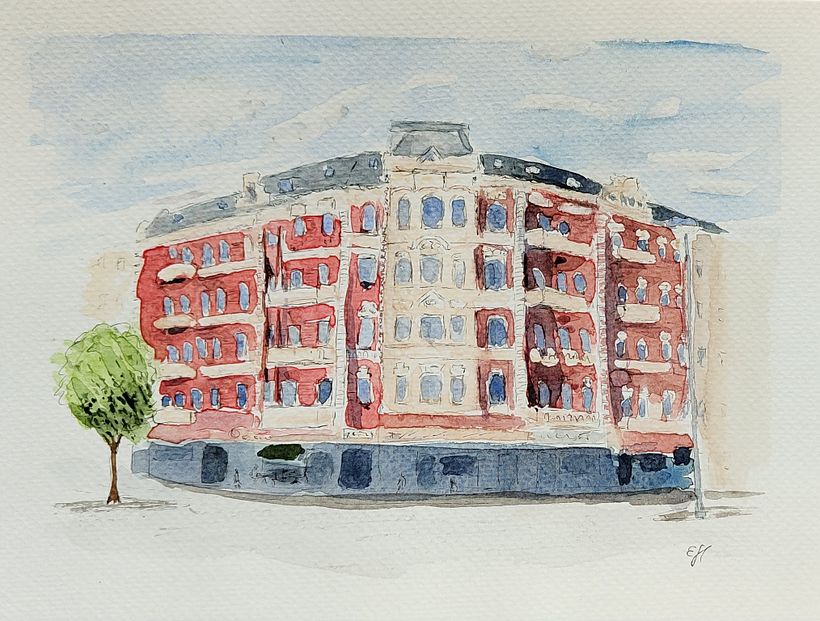 My project for course: Architectural Sketching with Watercolor and Ink 2