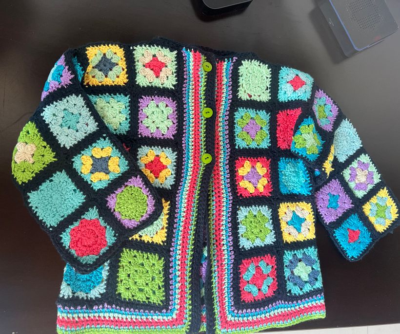 Mi proyecto del curso: Grannies de crochet: haz tu propio suéter 3