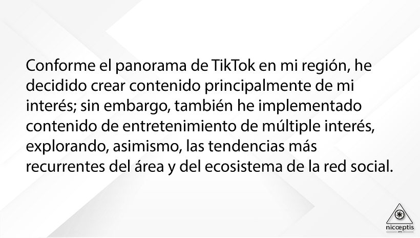 Mi proyecto del curso: Introducción a TikTok para creativos By @nicoeptis_arts 2