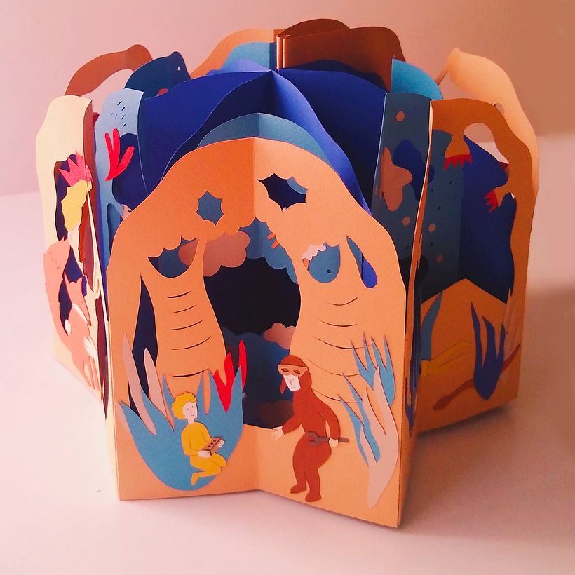 Papercut El Principito by Julia Guevara