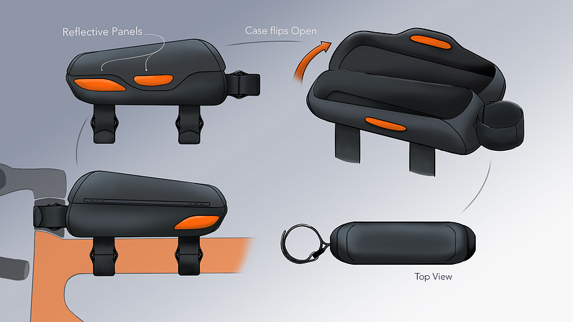 Top tube bag/case for gravel bike (based on existing bag by Riverside)