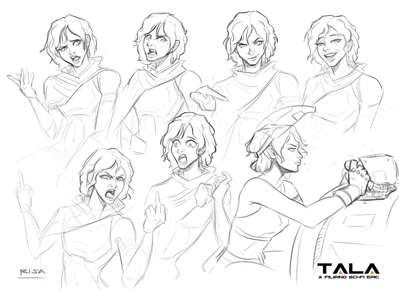 After Researching, I wanted to get the general looks and personality so I made some expression sketches