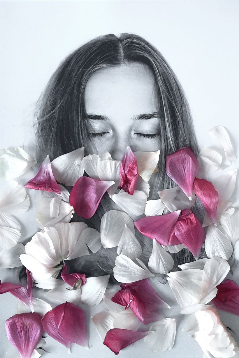 Portrait 2: with fresh flowers