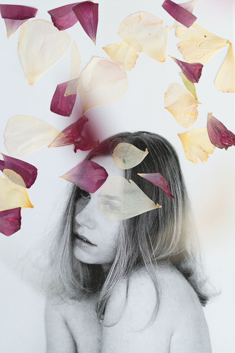 Portrait 1: with dried flowers