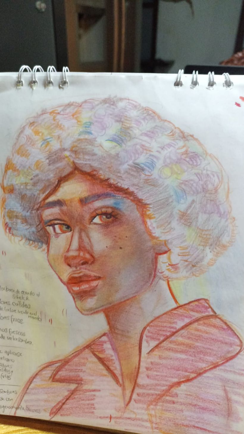 Mi proyecto del curso: Dibujo de retratos llamativos con lápices de colores 4
