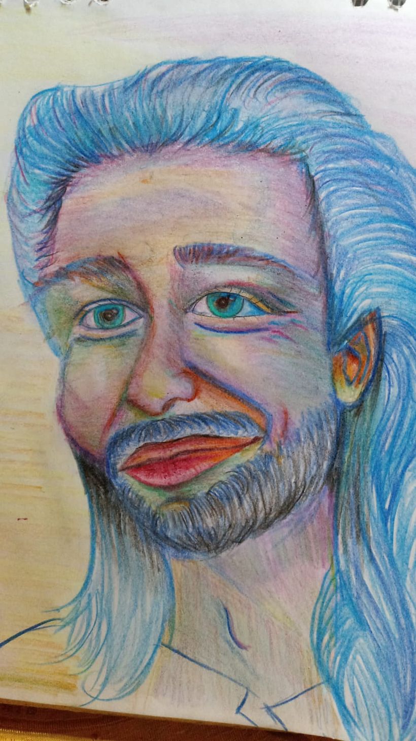 Mi proyecto del curso: Dibujo de retratos llamativos con lápices de colores 2