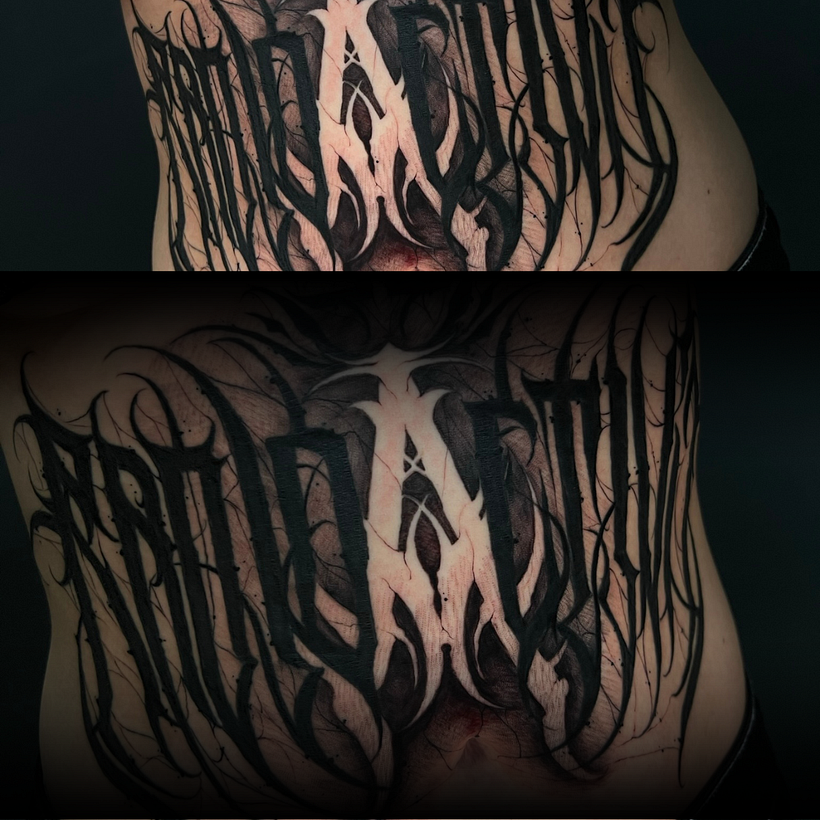 Tattoo Dark Lettering - Diseño