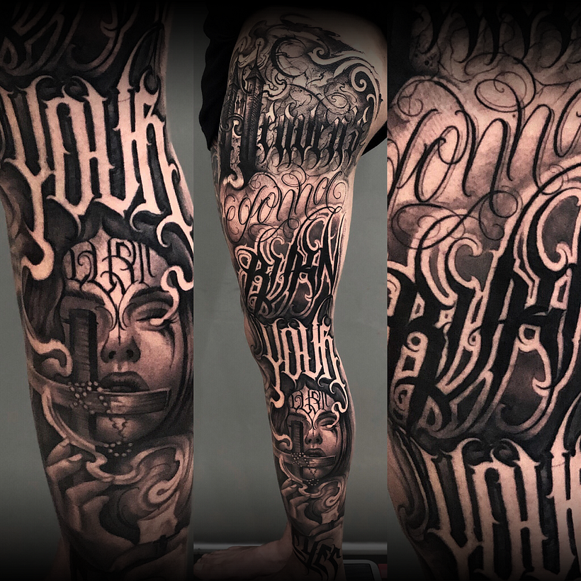 Tattoo Dark Lettering - Diseño