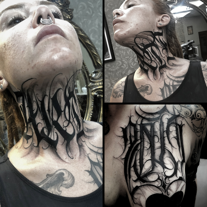 Tattoo Dark Lettering - Diseño