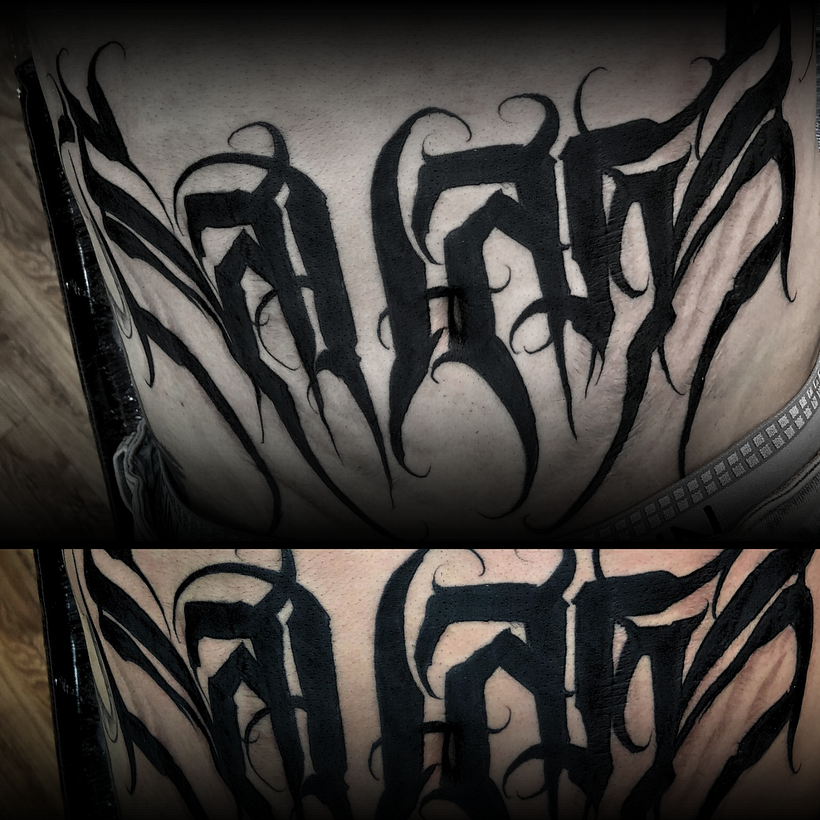Tattoo Dark Lettering - Diseño