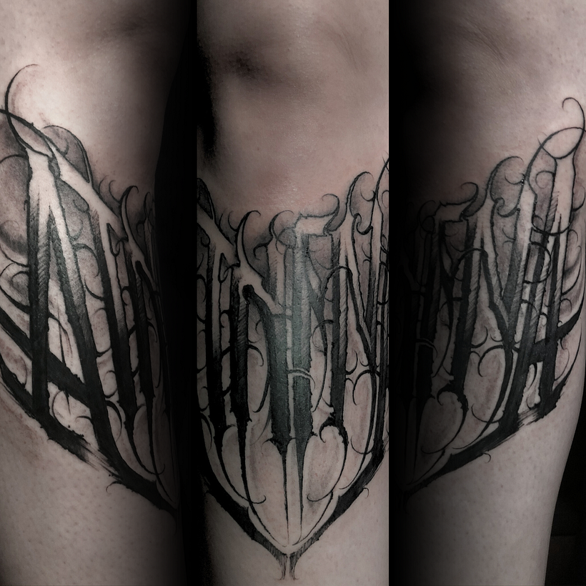Tattoo Dark Lettering - Diseño