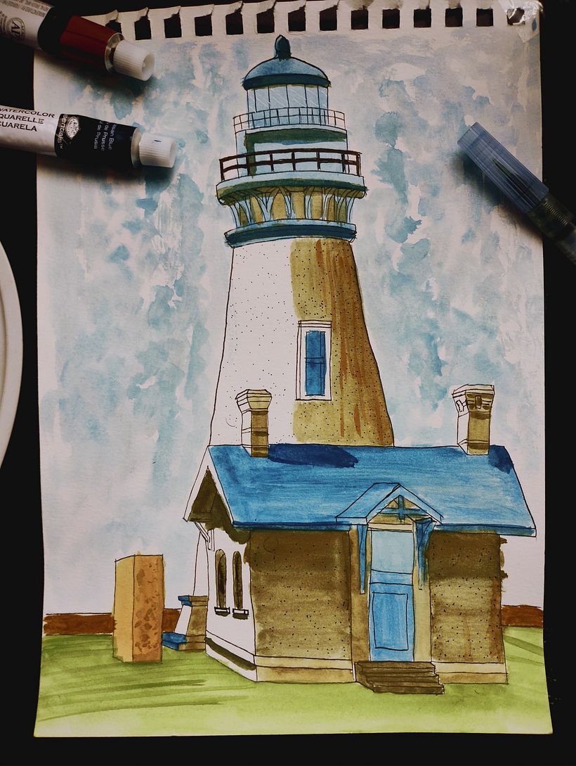 My project for course: Architectural Sketching with Watercolor and Ink 1