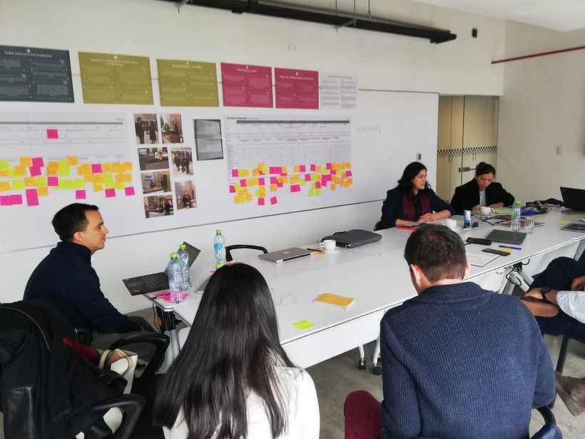 Taller con cliente para compartir los primeros hallazgos de la investigación.