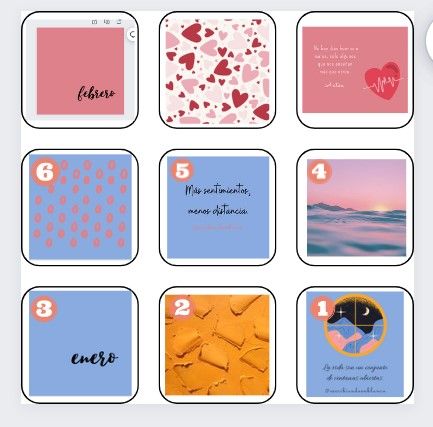 Aquí podéis ver el inicio del feed en enero y medio mes de febrero. 