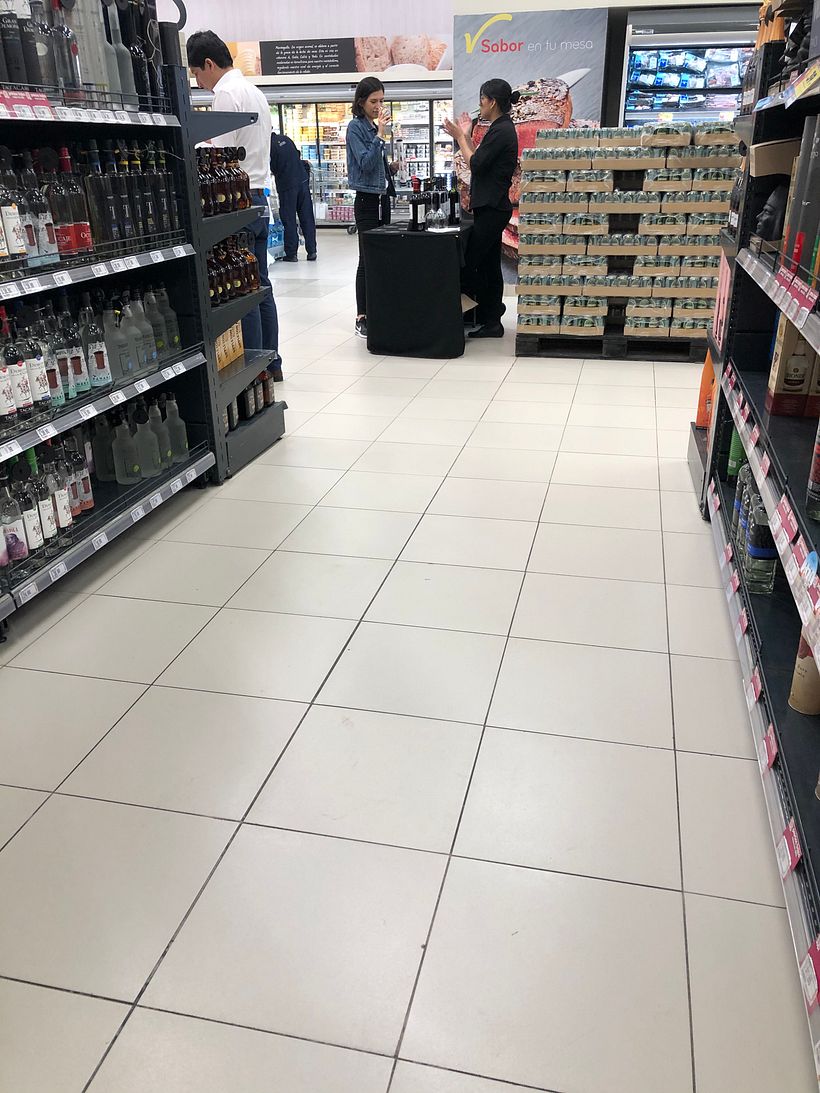 Observación de clientes y de atención en supermercados.