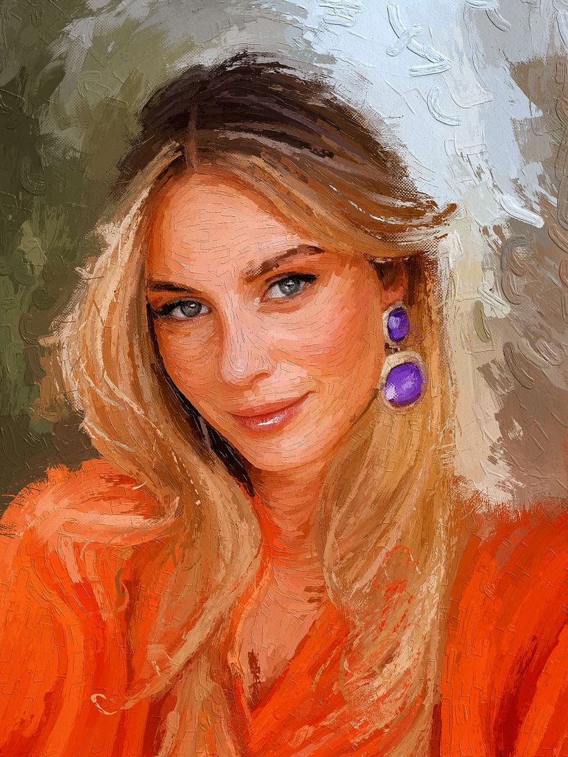 She is Lisa Urbasil - My Project in Portrait Painting by Rod Lovell