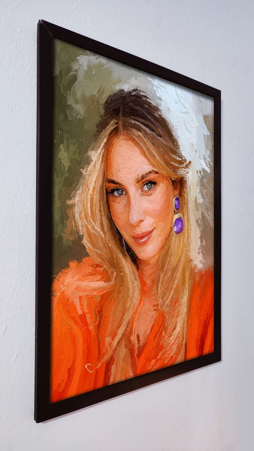 She is Lisa Urbasil - My Project in Portrait Painting by Rod Lovell