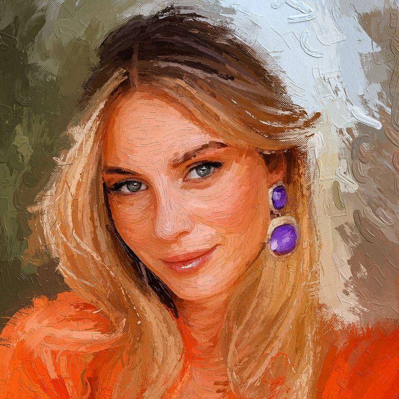 She is Lisa Urbasil - My Project in Portrait Painting by Rod Lovell