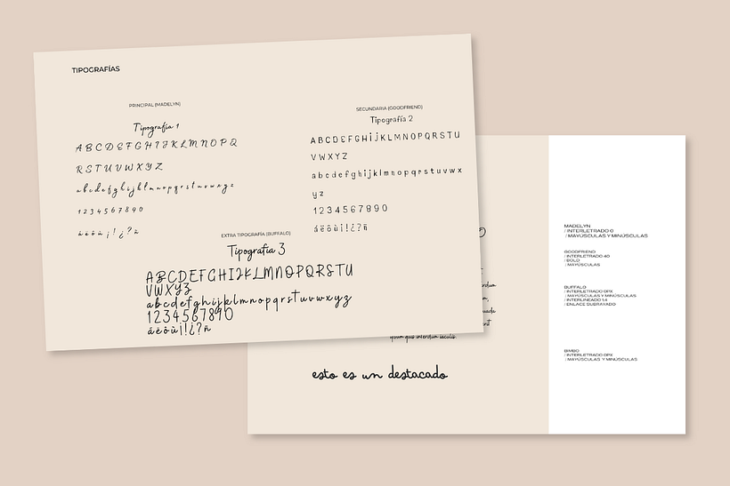 Mis cuatro tipografías más elementales en mi cuenta, ya que he tenido que desechar alguna por falta de !¡.