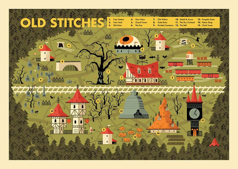 OLD STITCHES, the final map!