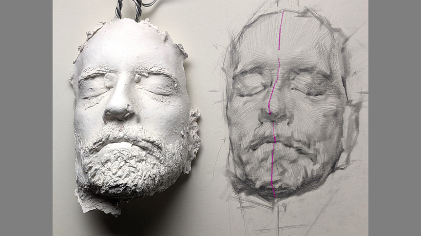I added a midline to show my intent to show depth in the drawing