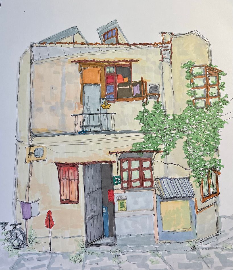 My project for course: Expressive Architectural Sketching with Colored Markers 1