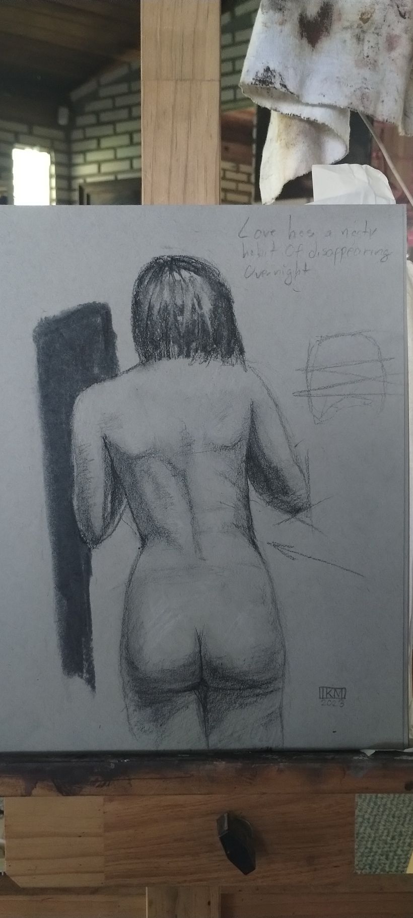 Meu projeto do curso: Introdução ao desenho anatômico com carvão 2