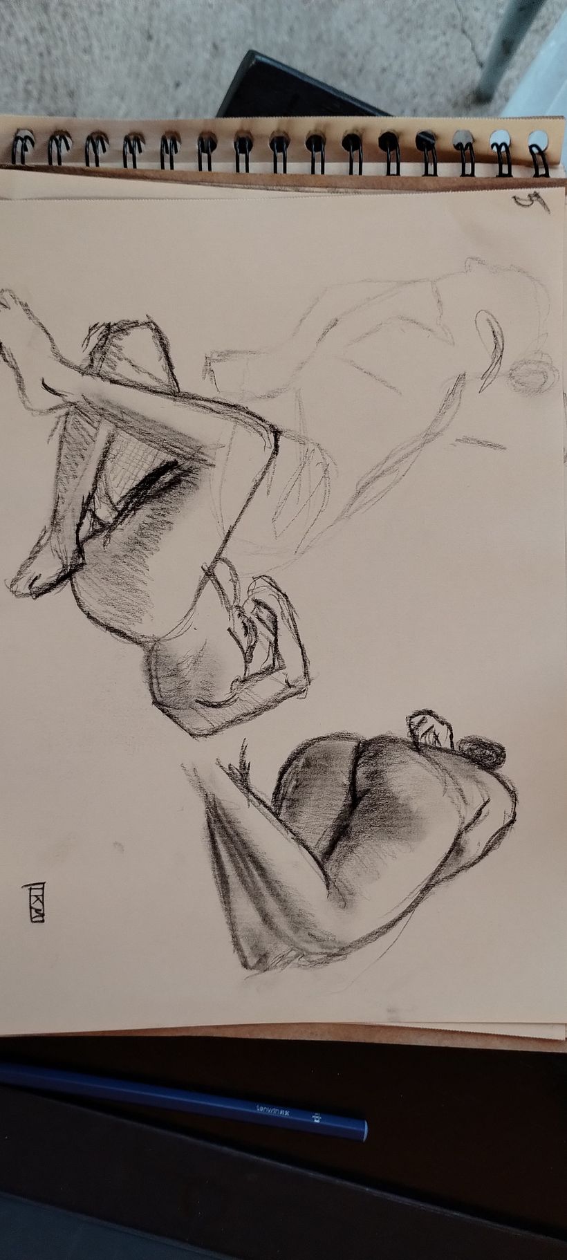 Meu projeto do curso: Introdução ao desenho anatômico com carvão 6
