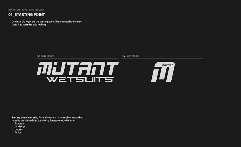 Mutant Wetsuits diseño de logotipo 3