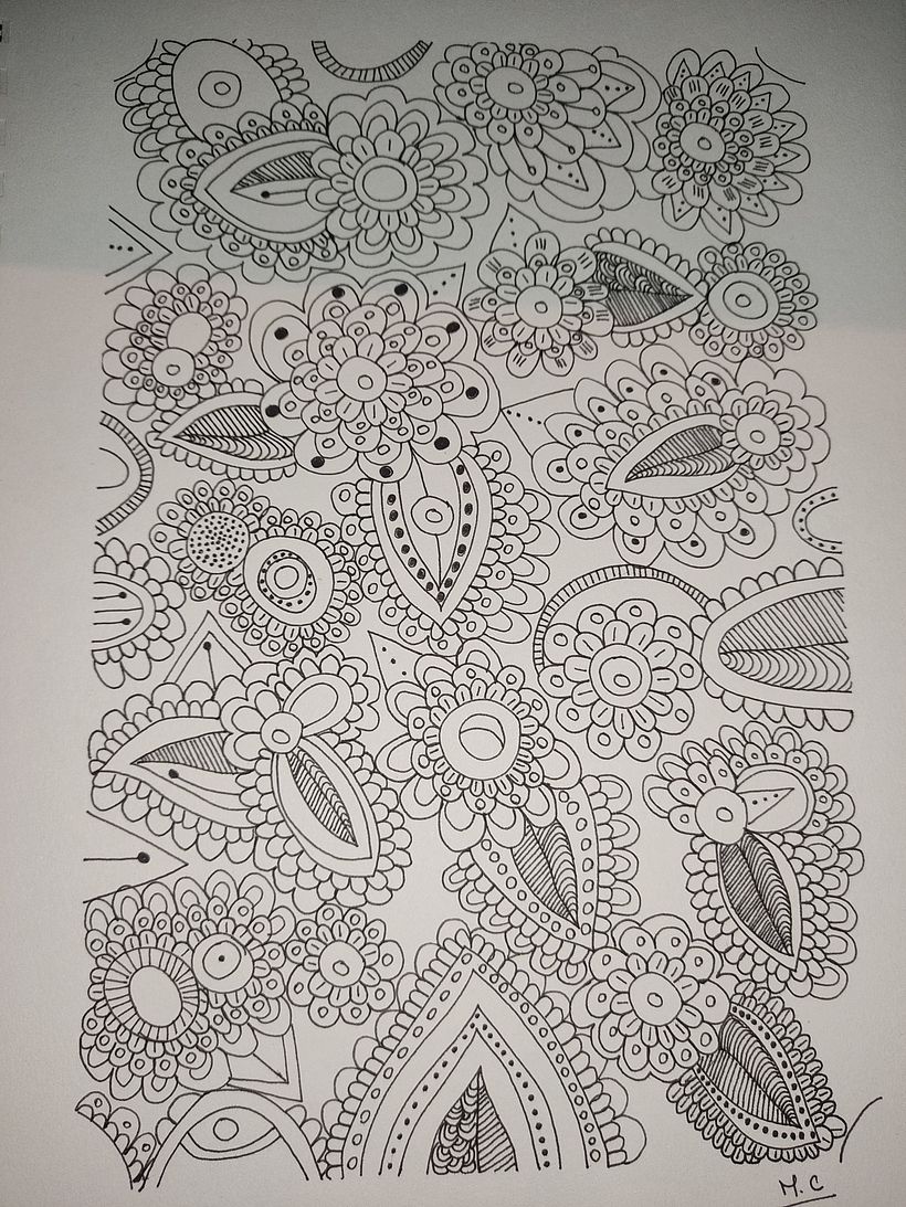 Mi proyecto del curso: Zentangle y mandalas: dibuja patrones armónicos 1