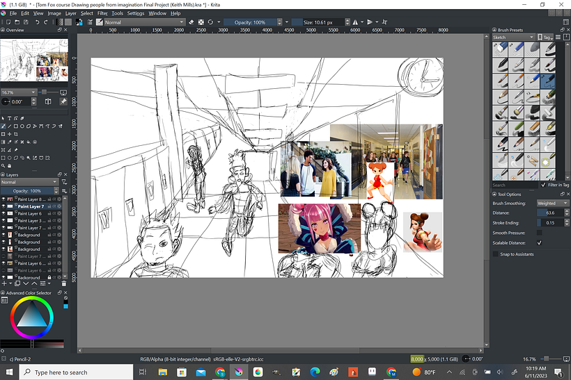 My project for course: Basic Principles of Drawing People from Imagination 3