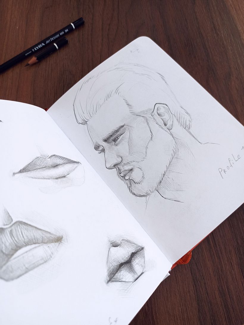 My project for course: Portrait Sketchbooking: Explore the Human Face - Sketching