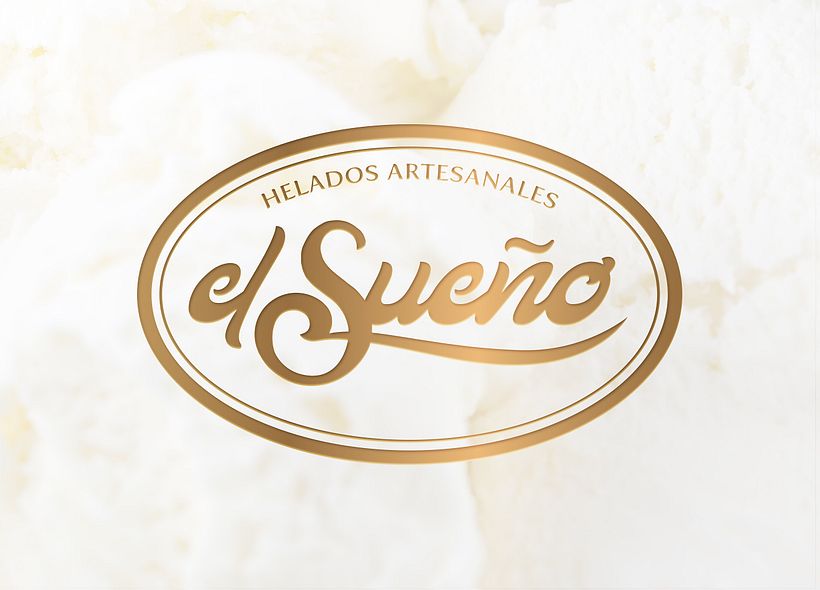 Diseño de logotipo para “El Sueño”, una heladería ubicada En el municipio de Candelaria, Tenerife. 1